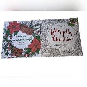 Adult Coloring Books Winter Wonderland  Holly Jolly Christmas